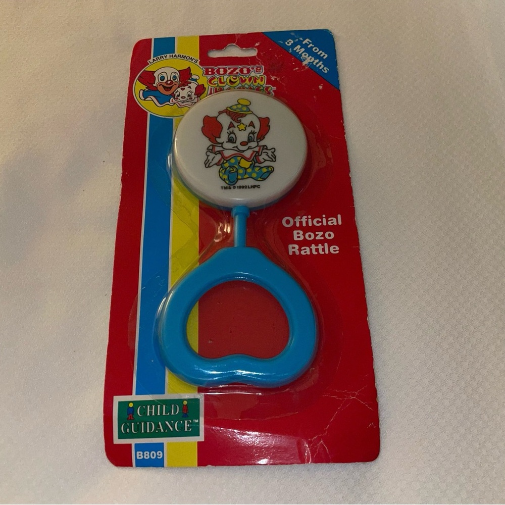 Bozo's Clown Babies Larry Harmon Rattle 1992 Remco Vintage Child Guidance Bozo